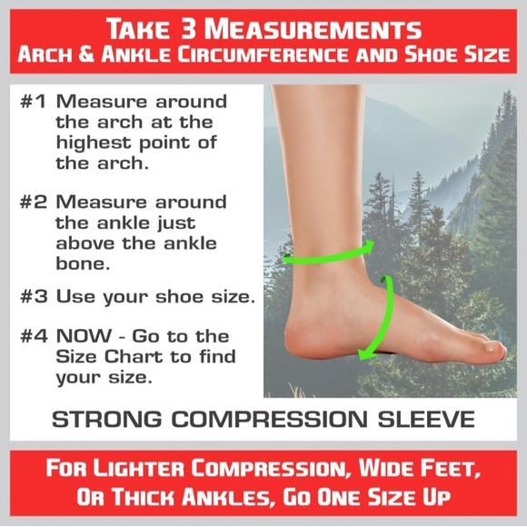 NWT TechWare Pro Ankle Compression Sleeves for Plantar Fasciitis L/XL - Picture 5 of 5